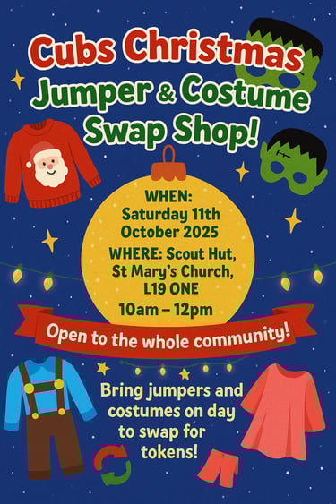 Christmas jumper and costume swap