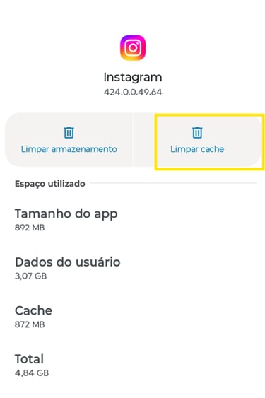 limpar cache no android