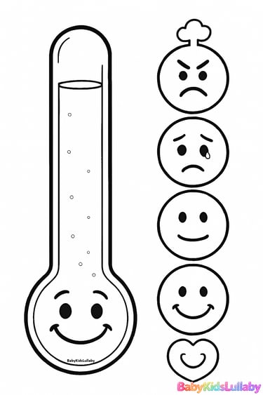 babykidslullaby printable emotional tools Little Kids Feeling