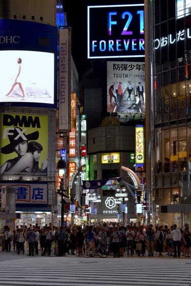 "Forever Waiting for a Light to Change" - Shibuya, Tokyo, Japan