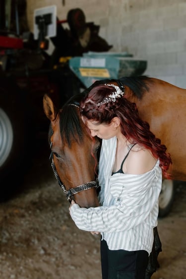 Marion et Camel, le cheval trotteur, égérie de la marque JaLyCa