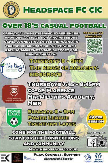 a flyer for a soccer game with a soccer player