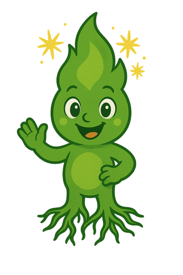 Mascotte Etincelles et Radicelles