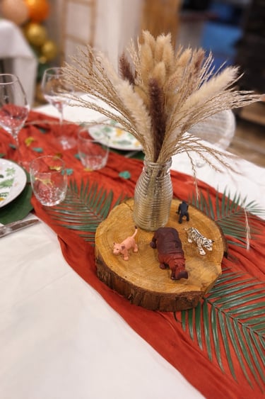 Art de la table theme jungle