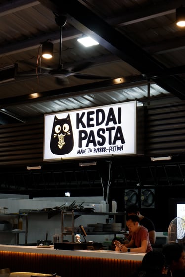 Kedai Pasta at Signal Food Square by GlobalKitc Kota Kinabalu. Kota Kinabalu best pasta restaurant.