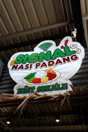 Signal Nasi Padang at Signal Food Square by GlobalKitc Kota Kinabalu. Nasi campur in Kota Kinabalu.