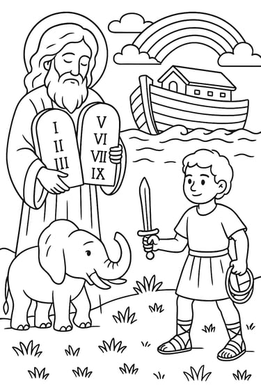 old testament coloring page