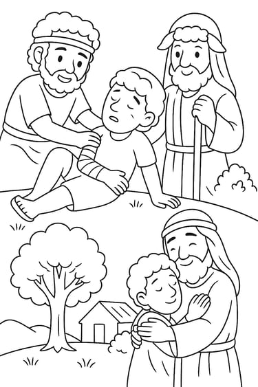 parables of jesus coloring page