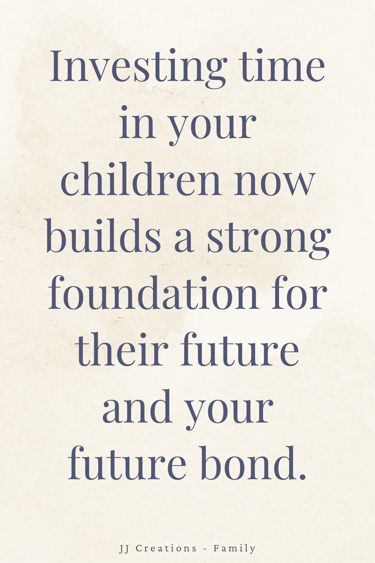 a quote from creating a foundation for your child's future