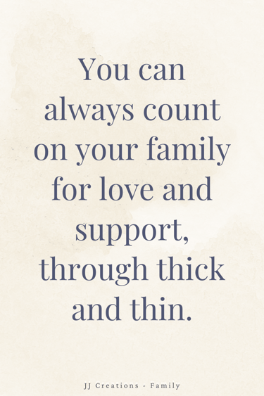 a quote about family and love