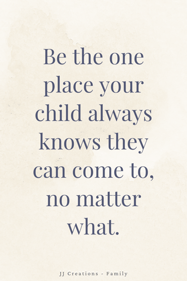 a quote about the safe space of a child
