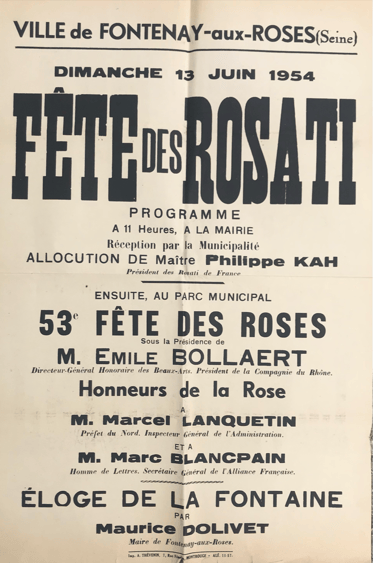 affiche rosati marcel lanquetin fontenay aux roses