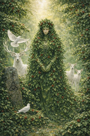 Holly Queen at the Summer Solstice