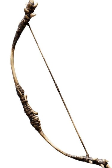 a bow with a bow and arrow