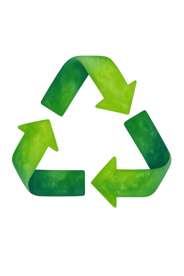 Recycling Symbol in grün