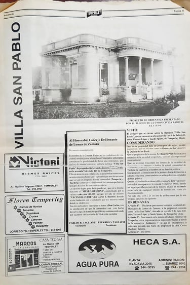 Temperley en Imágenes - 2/7/1994