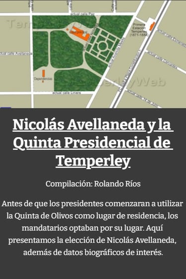 Nicolas Avellaneda y la Quinta Presidencial de Temperley
