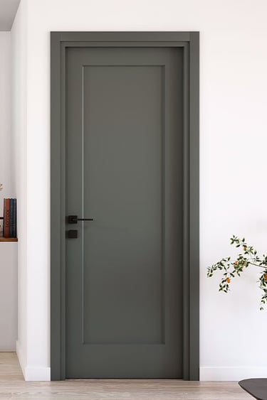 amerikan kapı montajı tamamlanmış oda girişi