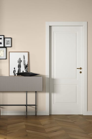 iç mekan kapı sistemiyle tamamlanmış dekorasyon alanı