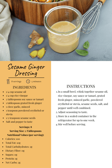 a recipe for a ginger ginger gingerbread dressing recipe