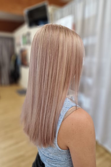 Vaalennukset pastelliväri sävytyksellä kampaamo raisio studio naava