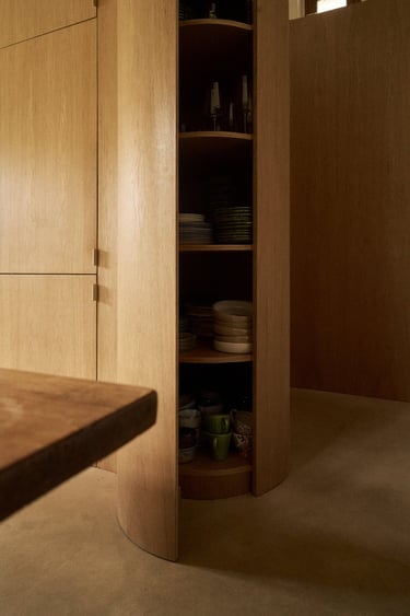 detail photography of a custom made wooden cabinet