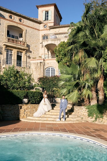 séance photo mariage au Castellet