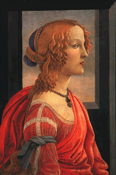 La Bella Simonetta, Probably Sandro Botticelli - circa 1480-1485