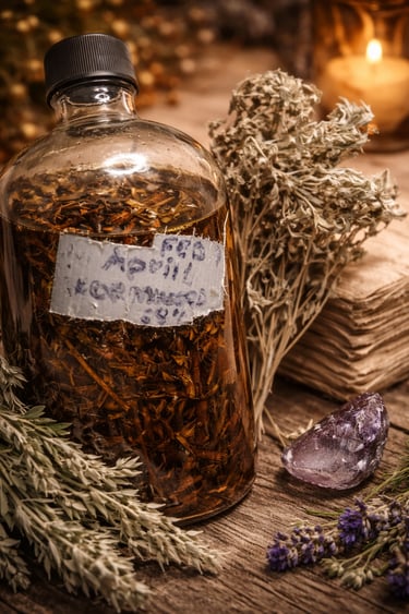 Artemisa herbal tonic by Belle for natural cleansing and digestive balance, handcrafted botanical remedy in Mexico City