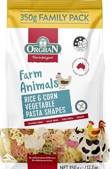 orgran animal pasta
