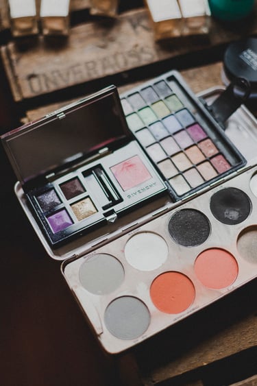 Eye-shadow palettes. 