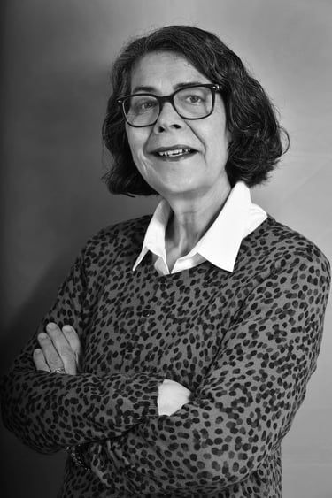 black and white headshot Annick King 