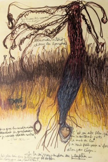 karine-nguyen-van-tham-dessin 13-memoire esclavage-dessin mediumnique-le peuplier-texas 1840
