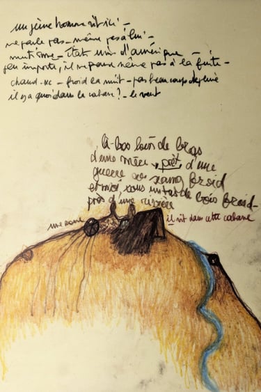 karine-nguyen-van-tham-dessin 14-memoire esclavage-dessin mediumnique-la roche repère-texas 1840
