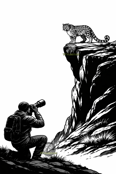 Snow leopard viewing angle at Ladakh Hemis National Park