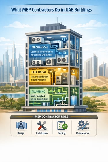 MEP contractors in UAE buildings