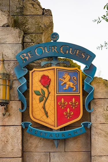 Be Our Guest Restaurant inside Disney's Magic Kingdom® Park, at Walt Disney World®.