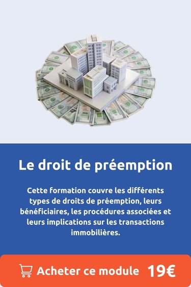 Le droit de préemption