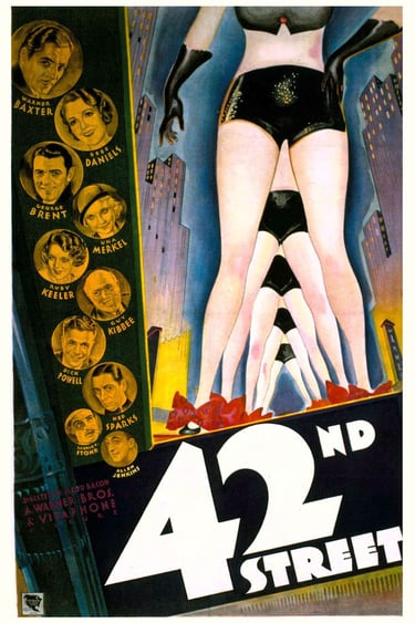 42nd Street (1933) poster – Berkeley’s breakout backstage musical hit