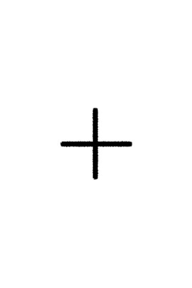 black hand drawn cross used in logo design