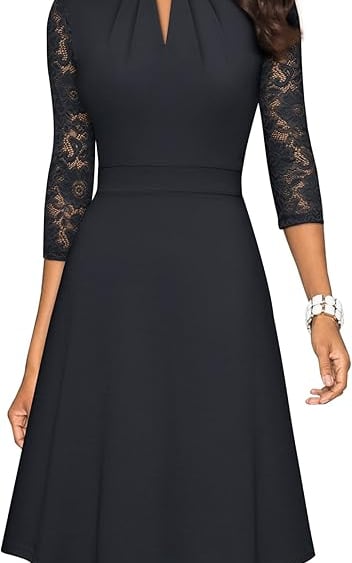 Swing Pleated Party Cocktail Dress