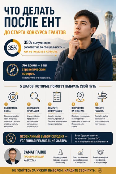 стратегия подачи на грант после ЕНТ 2026 Казахстан — Самат Панов