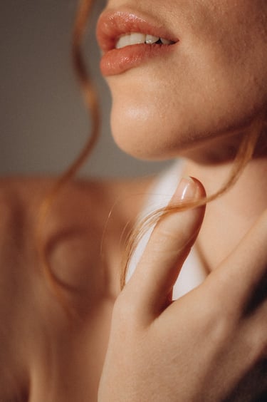 a woman with a ring on her finger