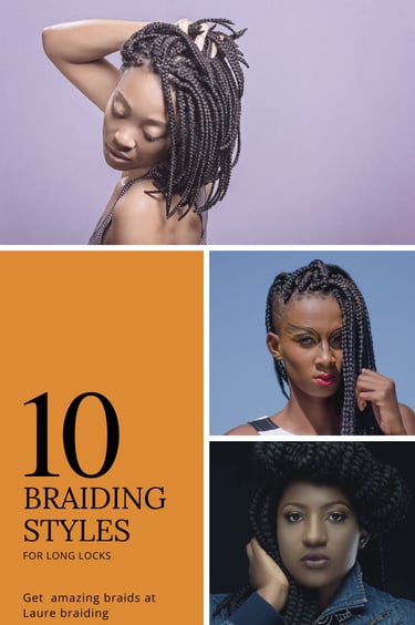 banner showing 10 braiding styles
