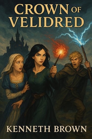 The Crown of Velidred is the final book in the Mountain King series.