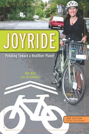 Book cover for "Joyride: Pedaling Toward a Healthier Planet, 2nd Edition"
