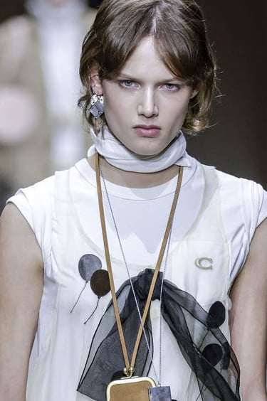 Ann Gior Makeup Artist for Coach NYFW on model Noor Khan