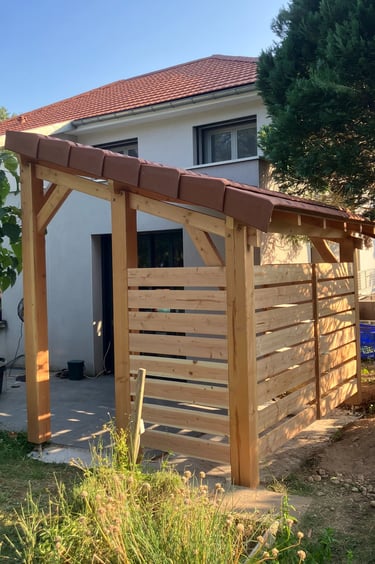 cuisine extérieure structure en bois