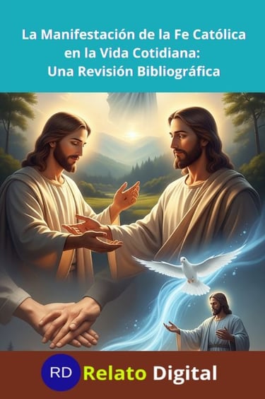 Jesús, paloma y luz divina en escena serena: imagen que evoca fe católica, vida cotidiana 