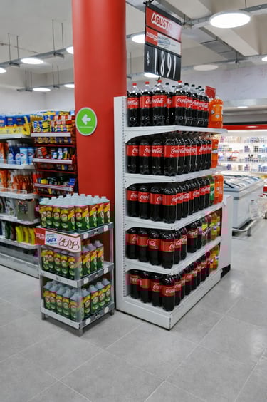 góndolas de cabecera para supermercados en Chile